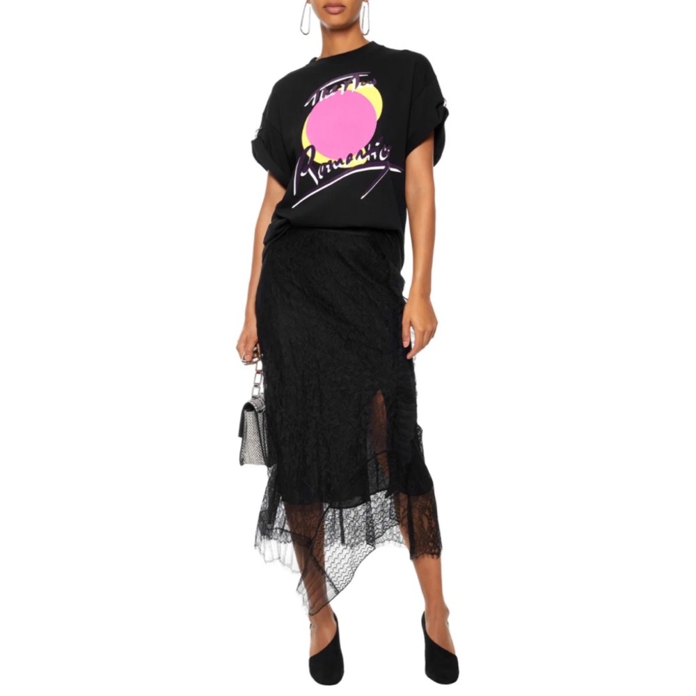 3.1 PHILLIP LIM Asymmetric Chantilly Lace Skirt